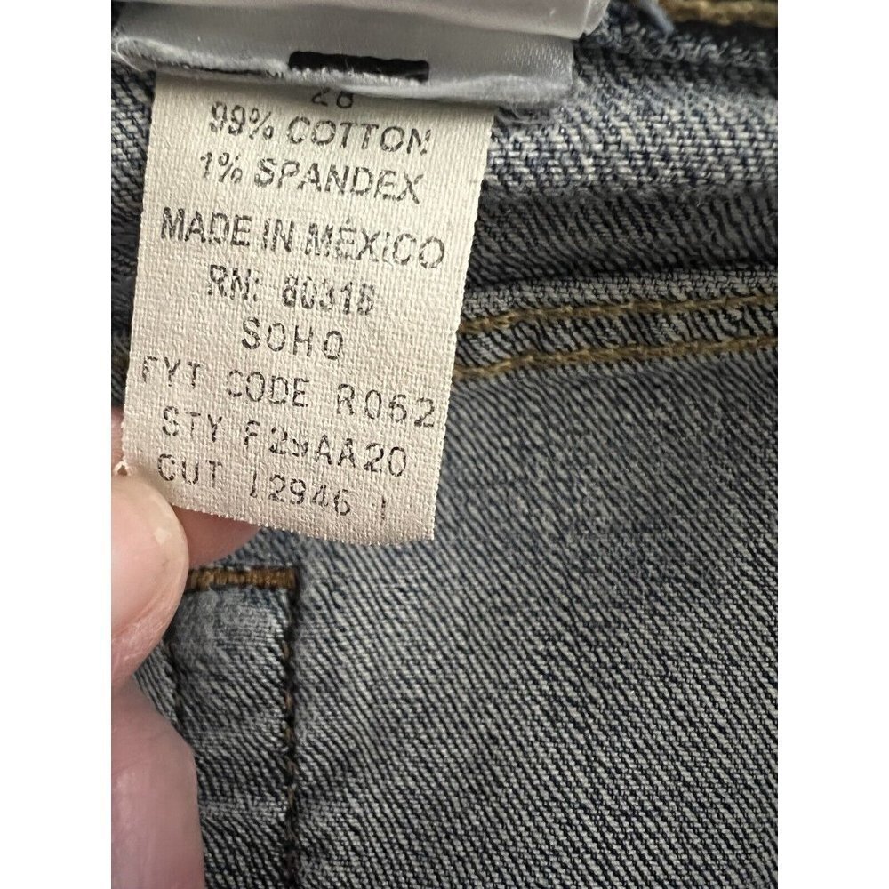 Lucky Women Blue Denim Flare Jeans 6/28 Stretch Dungarees 5 Pockets 28/32 Cotton - Picture 7 of 8